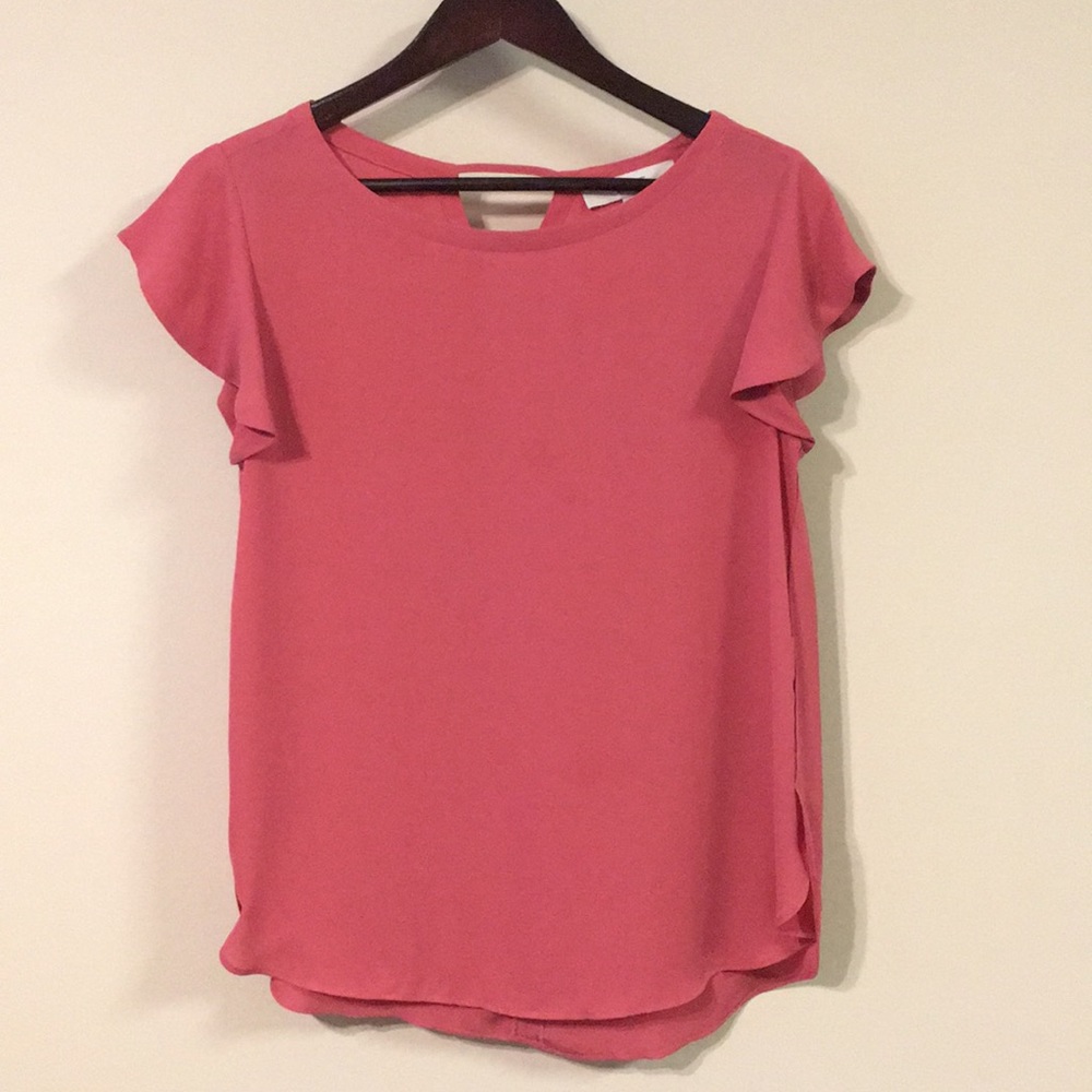 Loft flutter sleeve blouse